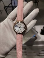 gold + 20 diamonds 30 Cartier 36mm fisheye glass frosted buckle. Cartier Blue Ba