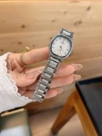 Omega classic quartz watch, imported quartz movement, stainless steel strap, dou