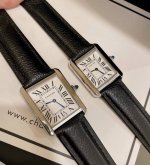Cartier Tank series retro watch! Features a three-dimensional raised dial, 316L