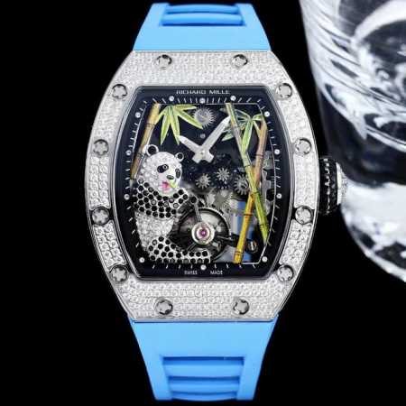 richard Mille Rm26-01 National Treasure Giant Panda Inlaid With Full Diamond - Click Image to Close
