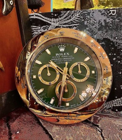 Royal Af Once and Forever Series-Golden Green Rolex Daytona Limited Sculpture Fr