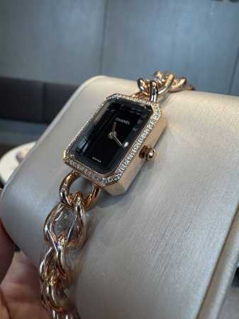 Gold and white version at the same price (Ddd) Chanel Petite Brown Quartz Watch - Click Image to Close