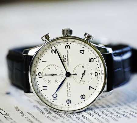 IWC IW371446 IWC Portuguese Series Chronograph 1. Design style: Classic atmosph - Click Image to Close