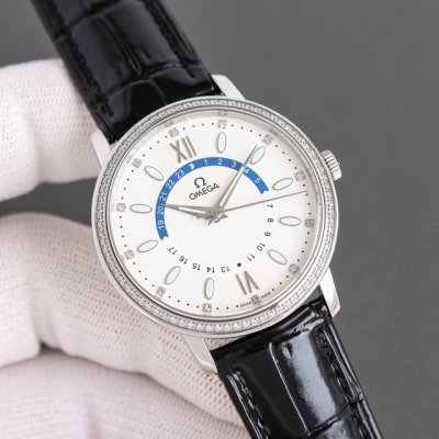 Omega Omega Men's Fashion New Arrival Full Diamond-Set Luxury Watch Featuring A