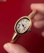 A truly special creation! Cartier's "Bagnoire" gold bracelet watch! Designed in