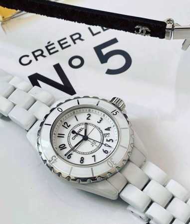 Shipping real shot WYSIWYG ~ Chanel J12 33Mm38Mm silver digital silver needle q - Click Image to Close