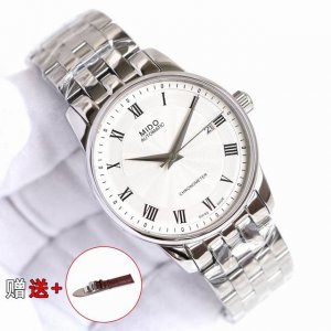 White-Gold Taiwan Factory ~ Classic Running Model Mido-Belencelle Three-Needle S