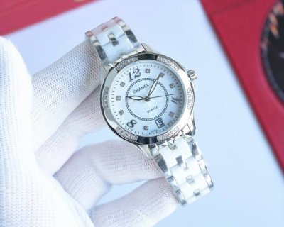 Platinum Chanel - Chanel, women's watch imported quartz movement 316L stainless