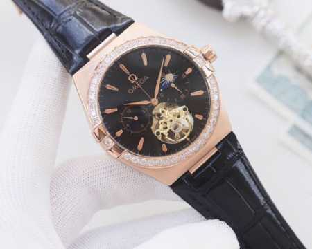 White Diamond Gold Diamond Brand: Omega Type: Men's Watch Case:Top-Tier 316 Stai - Click Image to Close