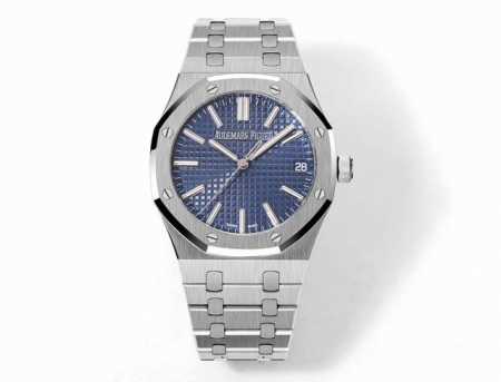 White-Gold Audemars Piguet Royal Oak 15510 Men's Watch Ap's 50th Anniversary Sp - Click Image to Close