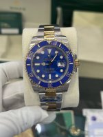 Exclusive real shot Rolex Submariner, gold and blue water ghost, Swiss 3135 mov
