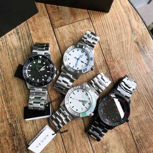 Gucci's latest watch, Biack-, model number Ya126230 Gucci men's stainless steel