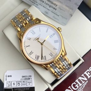 Men's 39mm, Women's 24mm, same price for both sizes! White dial with gold Roman
