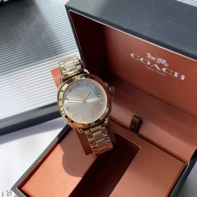 Original New Model Coach Tatum Series. Polygonal Dial And Bezel Etched With Coac