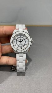 Chanel J12 series automatic mechanical watch with transparent case back, Figure