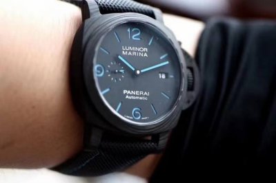 Limited Quantities Available. Panerai Luminor Series Carbon Fiber Watch - 44Mm M