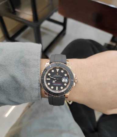 Rolex Series: Yacht-Master Series Model: 116655 Material: 18K rose gold Mirror: - Click Image to Close