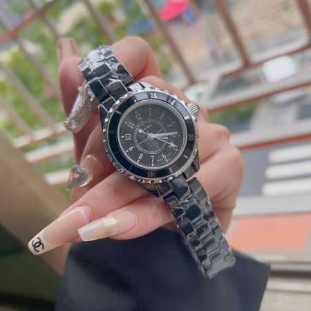 Chanel J12 High-End Women's Watch Classic Ceramic Case Quartz Movement 33Mm - Click Image to Close