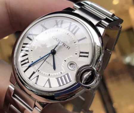 Cartier Ballon Bleu series W69012Z4 Automatic mechanical, 42.1mm, men's stainles - Click Image to Close