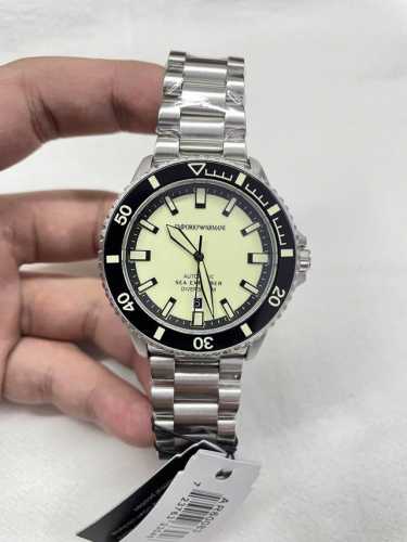 Deep Sea Light Fearless Journey Ar60083 Armani 42.5mm Mechanical Diving Watch Ex