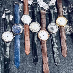 Platinum 340 Brand: Cartier Series: Blue Balloon Series Style: Classic Men's Wat