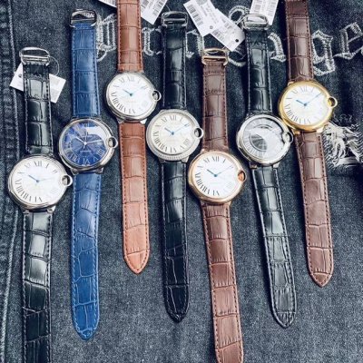 Platinum 340 Brand: Cartier Series: Blue Balloon Series Style: Classic Men's Wat