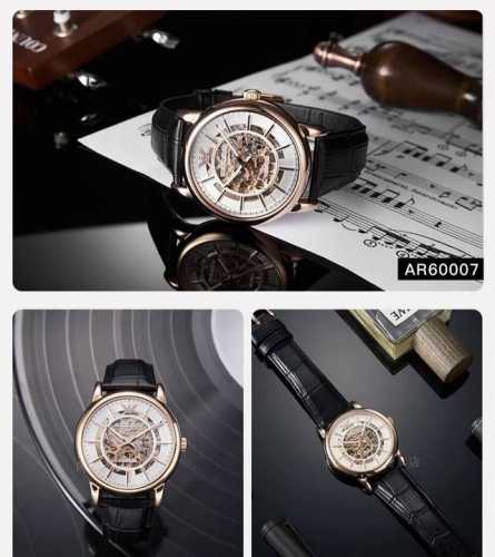 Armani Ar60007 Rose Gold Watch with Skewered Three Hands, Exuding British Charm