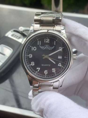 Brand: Plange - Premium Men's Watch, featuring a simple three-hand design with a