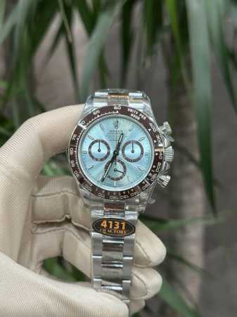 Exclusive real photos New Rolex Daytona Rolex Ice Blue Di replica version fully - Click Image to Close