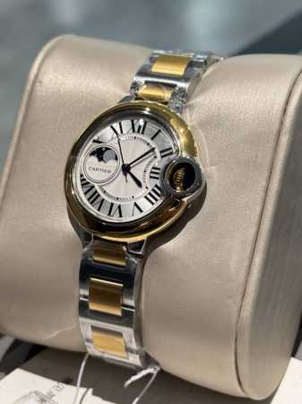 Cartier Size: 33mm Ingenious work Cartier Blue Balloon, exquisite quartz watch, - Click Image to Close