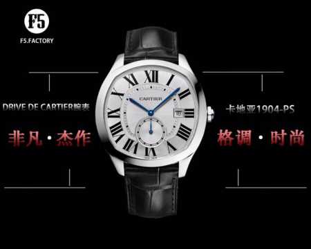 Ur Cartier Drive De Cartier Series Watch. Featuring An Elegant And Solemn Cushio - Click Image to Close