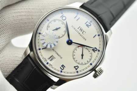 Zf Iwc Portuguese Series 7-Day Power Reserve Mechanical Watch, Model Iw500713. T - Click Image to Close