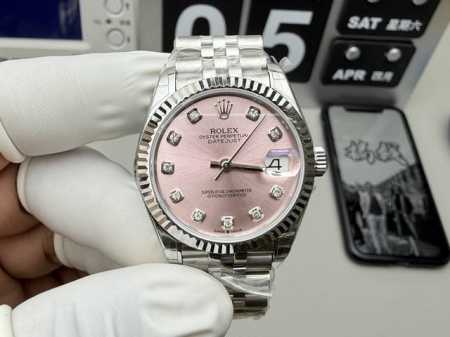 Gs Rolex 31 Cherry Blossom Pink Datejust - Real Photos! DDD - Click Image to Close