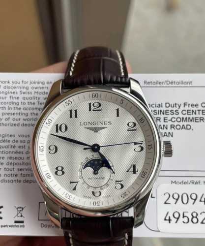 Longines Master Series Four-hand Moon Phase Series Mechanical Automatic Men's Wa