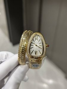 Exclusive Real Shot Bvlgari Serpenti Series Ladies Watch Swiss Quartz Movement P