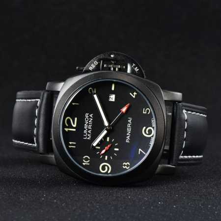 Panerai Men's Watch with Super Luminous Luminous Light Type: 2-Hand Single Crown - Click Image to Close