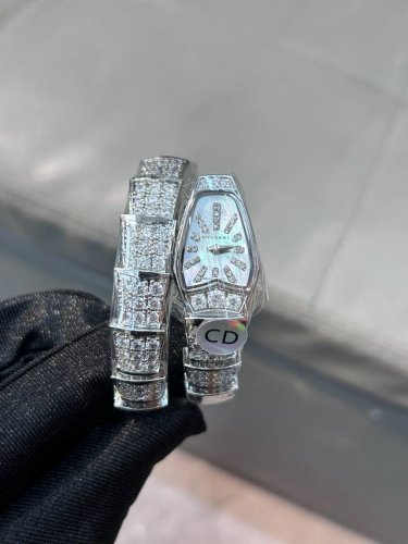 Exclusive Real Shot Photos Bulgari Series Full Diamond Swiss Movement Bvlgari Sw