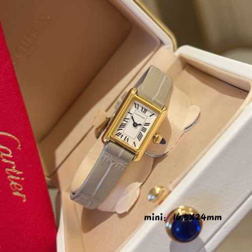 White case with gold, 30 diamonds. Cartier's 2025 classic reimagined, the iconi