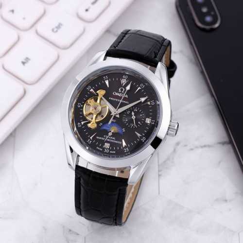 White: , Gold: , All Black: , Omega 9-wheel automatic sun, moon and star mechani