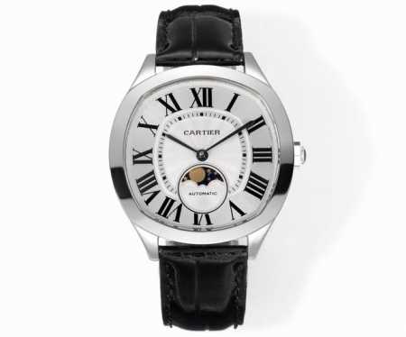 Cartier Drive De Cartier watch. Its elegant and solemn pillow-shaped design pair - Click Image to Close