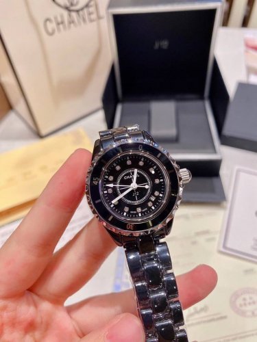High-quality ceramic Chanel J12 quartz women's watch ceramic material stone surf
