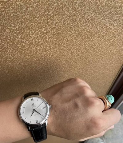 Omega De Ville Series 4 Automatic Stainless Steel Men's Watch, 39.5mm Oversized