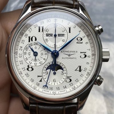 Top-Quality Longines Master Moon Phase 8-Hand 42Mm Size, 7751 Movement.