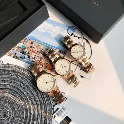 dw Zhang Yixing Same Style All-Steel Strap Imported Quartz Movement Men And W