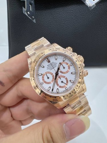 4130 movement white case gold case telescopic buckle +50 Clean C factory's stron