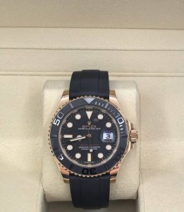 Rolex Yacht-Master 116655-Oysterflex Bracelet, full rose gold, 3135 movement, 4