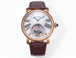 V2 version of Cartier Ap10 1. The tourbillon is electroplated white, matching th