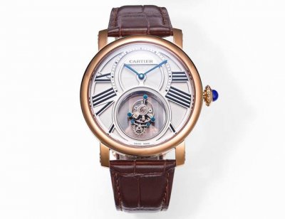 V2 version of Cartier Ap10 1. The tourbillon is electroplated white, matching th