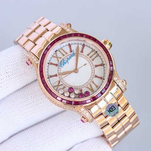 Actual photos of the Happy Diamond 36mm full diamond case and steel band. The la