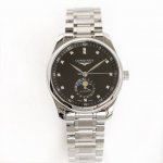 Longines Master Series Moon Phase 40mm watch, simple and elegant, showing calm d